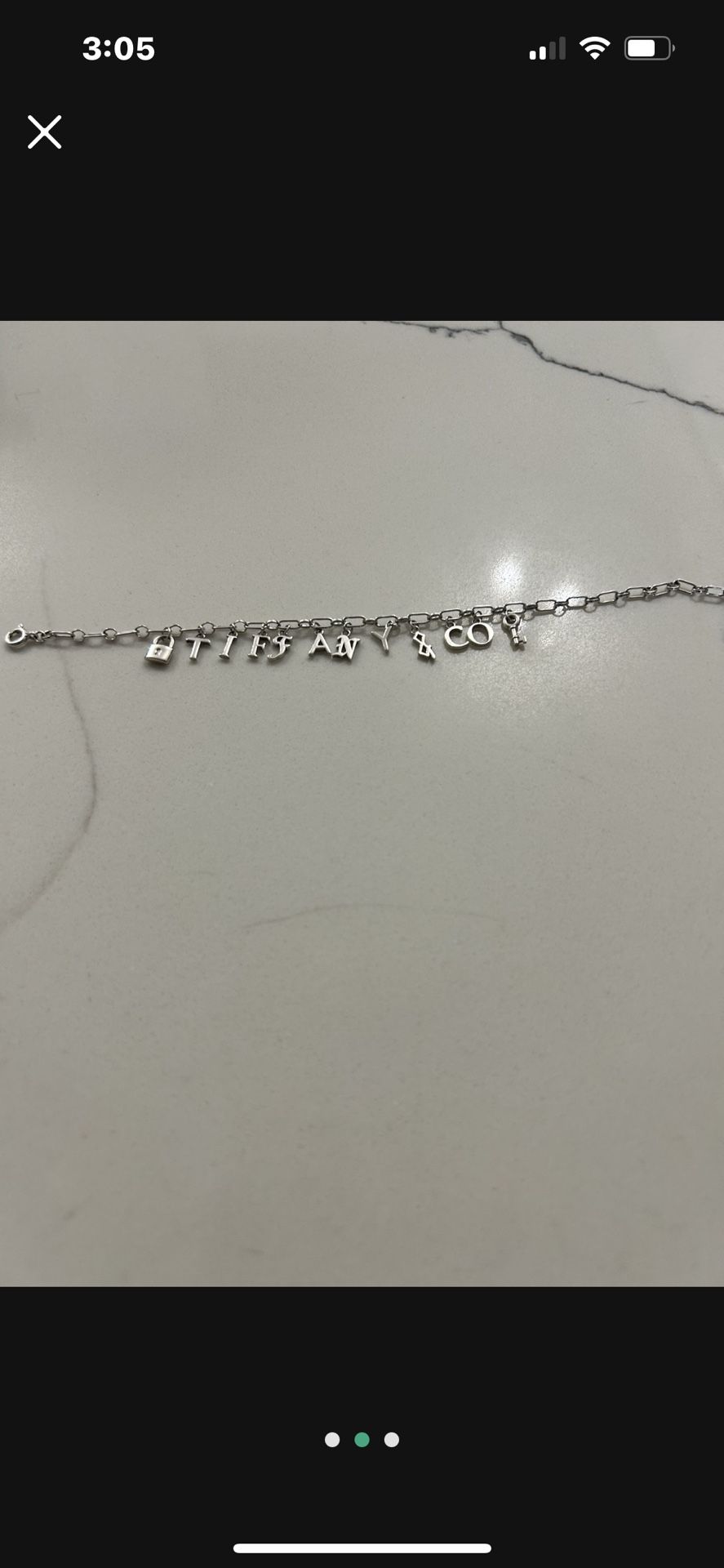 Authentic Tiffany Sterling Silver Bracelet