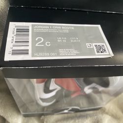 NEW SIZE 2C JORDAN 1 CRIB BOOTIE