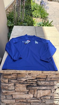 New Nike 2026 LA Dodgers baseball authentic collection half zip pullover long sleeve top shirt Men’s XXL