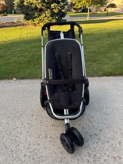 Quinny Buzz Xtra Stroller w/ Reversible Seat – Black/Silver