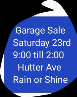 Garage Sale Sat. May 23rd 9-2 Rain or Shine