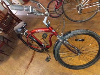 InRio Cruiser Bike Red Aluminum Frame