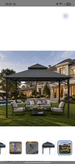 Grey Gazebo-cover top only