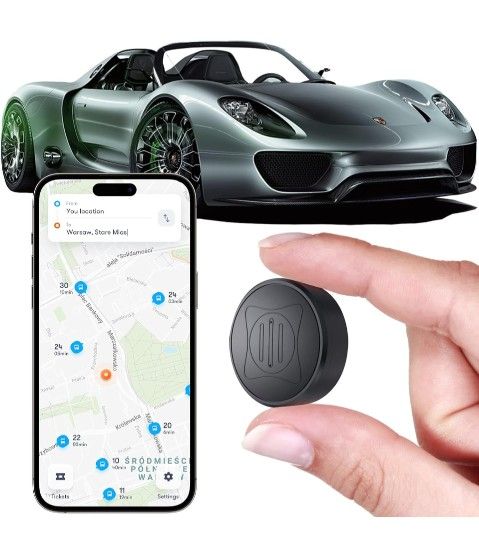 GPS Tracker for Vehicles - GPS Tracking Device No Subscription - Real-Time Tracking, Global Coverage, Portable Magnetic GPS Tracking Device for Cars,