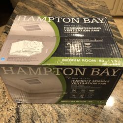 Hampton Bay 80 CFM Ceiling Mount Roomside Installation Humidity Sensing Bathroom Exhaust Fan, ENERGY STAR