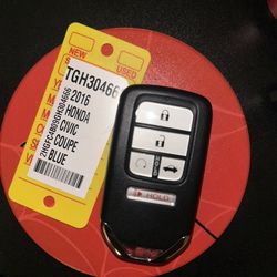 New Key Fob For 2016-2021 Civic
