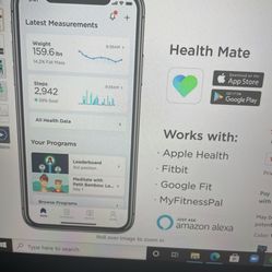 Body Scale Digital Wifi Smart Scale With Automatic Smart Phone App Sync Full Body Composition  Including Body Fat Bmi Water Percentage Muscle And B