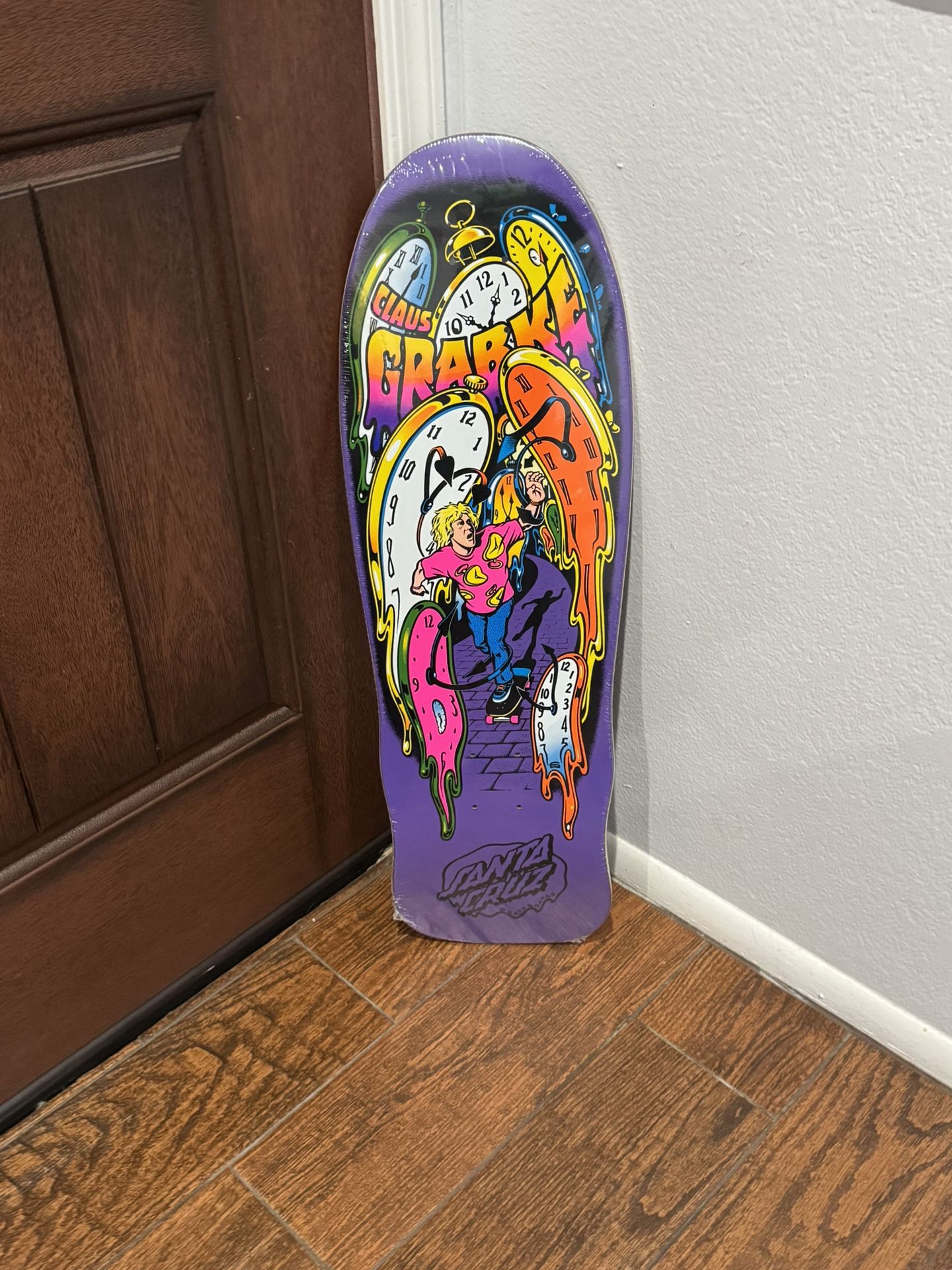 Santa Cruz Skate Boards Grabke Melting Clocks Deck