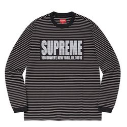 Supreme Thin Stripe L/S Top Size: L 