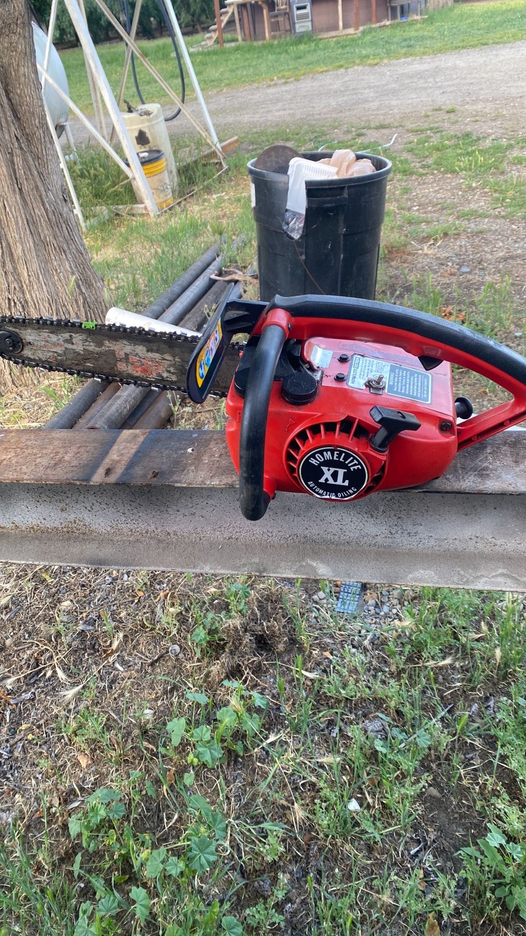 Vintage homelit chainsaw