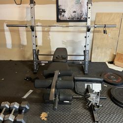 Marcy Olympic Surge Bench and Weights