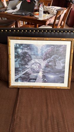 Framed Garden Landscape Art Print