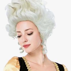 White Colonial Ladies Wig