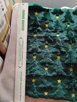 Set of 2 Christmas Tree Textured Throw Pillow Covers (18x18) - Hunter Green