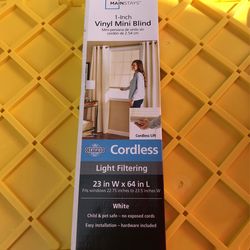 Mainstays Vinyl Mini Blind White