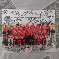 Ontario Reign Autographed Team Photo 2014 - 2015