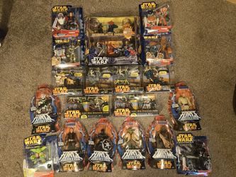 Star Wars Hasbro Playskool Attacktix Force Battlers Jedi Force Figure Lot