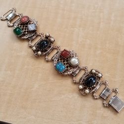 Wide Plated Bracelet 