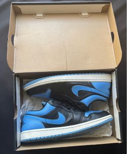 Nike Air Jordan 1 Low – Black/University Blue – Size 8.5