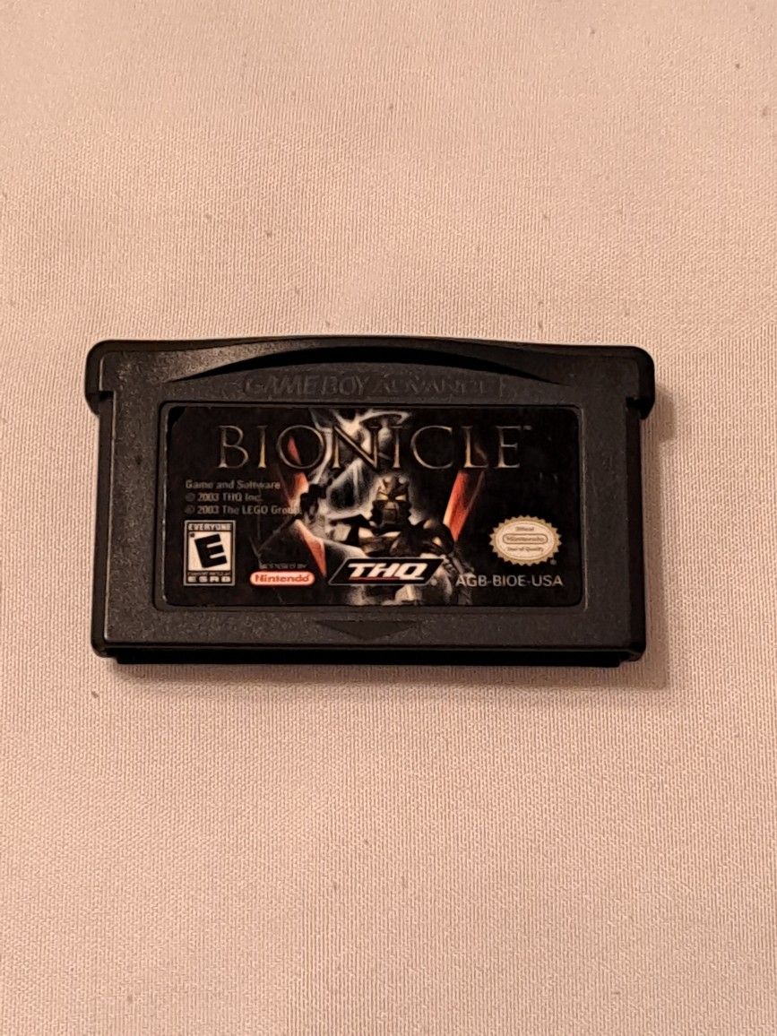 Gameboy Advance Bionicle Game Cartridge