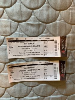 DIAMONDBACKS ALL YOU CAN EAT TICKETS. FOR TONIGHT AT 6:40!!!