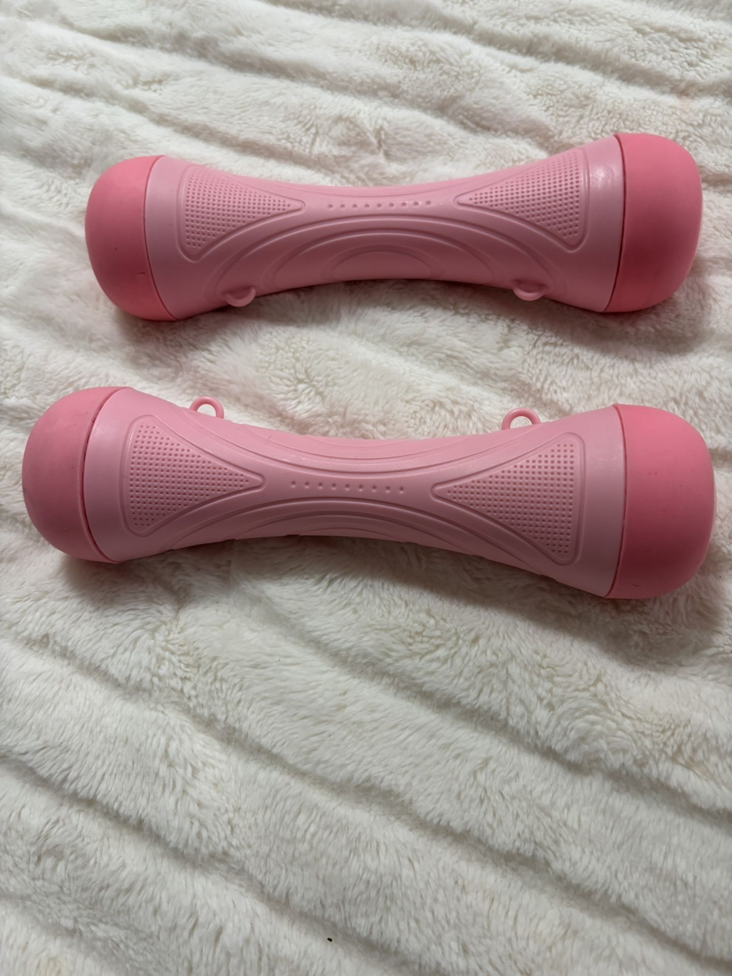 Pink Adjustable Weight Dumbbell Set
