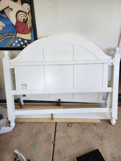 Free queen bed frame and back board