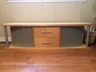 Blonde T.V Console made in Italy modern