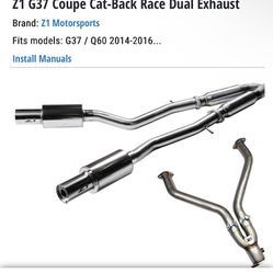 G37s Exhaust/test Pipes/ Y Pipe 