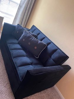 Sofa bed blue New ( used 1 time)