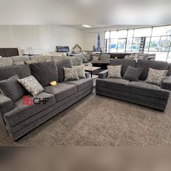 Living room 2 Pc Sofa And Loveseat Set