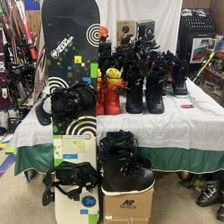Snowboard Package With Boots And Bindings 