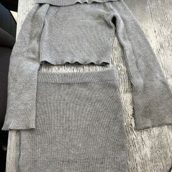 Grey 2 Piece outfit.