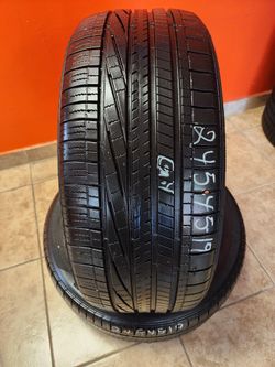 245 45R 19 GOOD YEAR EAGLE RS TIRES 2454519 USED TIRES (PAIR) MOUNT BALANCE INCLUDED