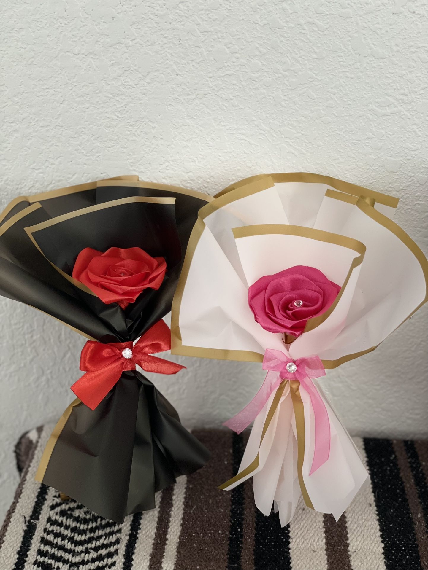 Single Roses (ribbon) $8 Each 