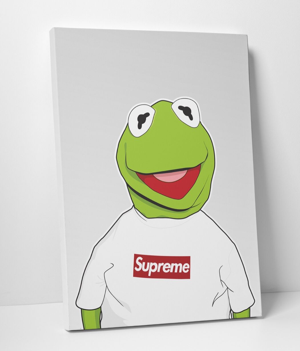 SUPREME KERMIT THE FROG CANVAS for Sale in Houston, TX - OfferUp
