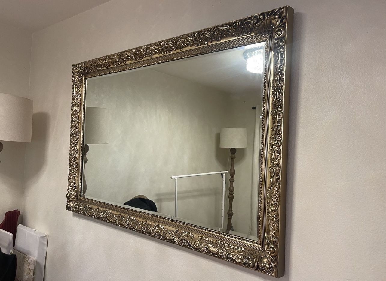 Barker Brothers Gold Leafed Antique Mirror