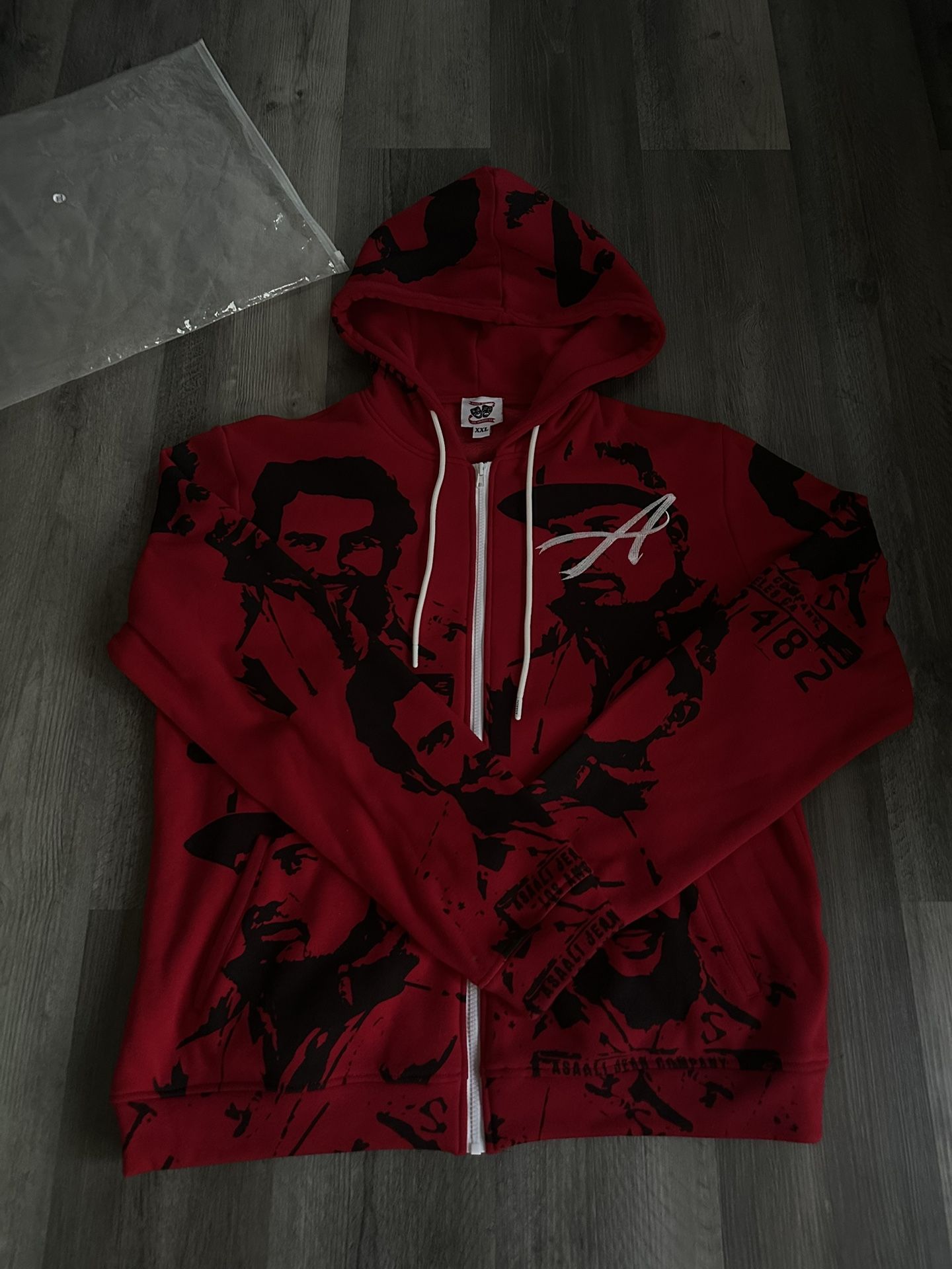 Red Asaali Hoodie Size 2Xl