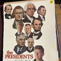 The Presidents Individual Color Portraits George Washington To Jimmy Carter