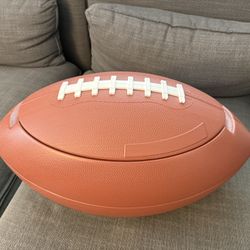 Giant Super Bowl football Toy Chest / Cooler / Snack Holder
