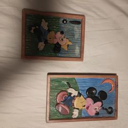 Vintage Mickey And Minnie Wall Art 