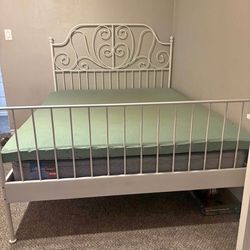 Queen Antique Style Metal Bed Frame