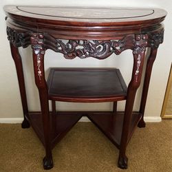 Table - rose wood With Mother Of Pearl Inlay. Excellent Condition 