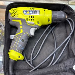 Ryobi D43 drill, drill bits & carrying case