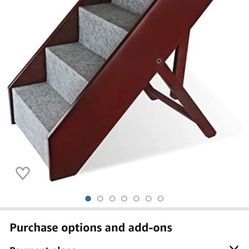 Folding Wood Pet Stairs 