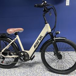 SU7 E Mountain Bike for Adults-750W Peak Motor Electric Commuter Bikes, 25MPH EBike, 36V Battery EBikes, 21-Speed Front Suspension Electric Bicycle