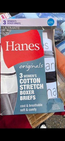 Hanes Women's Boxer Briefs 3Pk Cotton Stretch Underwear 12 boxes Lot New Price Firm Corona92879