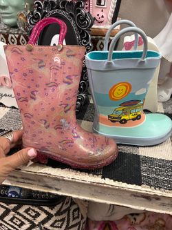 Toddler rain boots $5 each