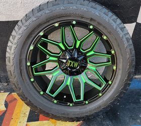 Set 20 New Wheels Txw With Used Tires Hankook 275/55r20