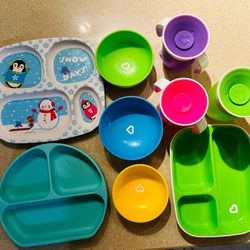 Toddler plates & Bowls & Cups 